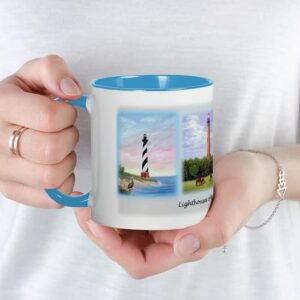 CafePress Lighthouses Of The Outer Banks Mug Ceramic Coffee Mug, Tea Cup 11 oz