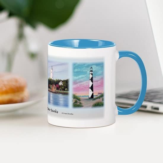 CafePress Lighthouses Of The Outer Banks Mug Ceramic Coffee Mug, Tea Cup 11 oz