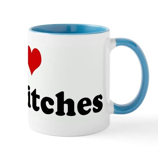 CafePress I Love Bad Bitches Mug Ceramic Coffee Mug, Tea Cup 11 oz