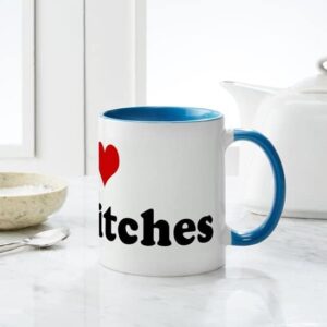 CafePress I Love Bad Bitches Mug Ceramic Coffee Mug, Tea Cup 11 oz
