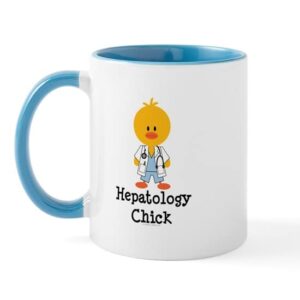 cafepress hepatology chick mug ceramic coffee mug, tea cup 11 oz