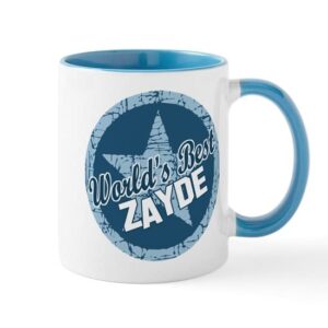 cafepress worlds best zayde mug ceramic coffee mug, tea cup 11 oz