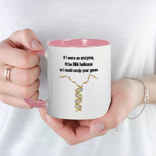 CafePress If I Were An Enzyme, I'd Be A DNA Helicase Mug Ceramic Coffee Mug, Tea Cup 11 oz