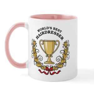 cafepress world’s best hairdresser mug ceramic coffee mug, tea cup 11 oz