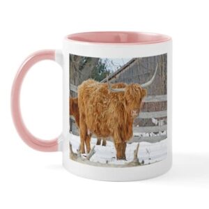 cafepress highland cattle mug ceramic coffee mug, tea cup 11 oz