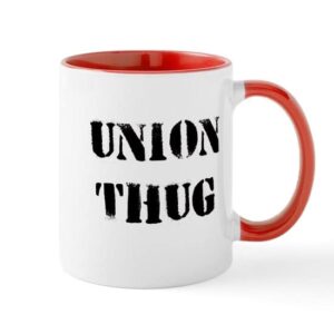 cafepress original union thug mug ceramic coffee mug, tea cup 11 oz