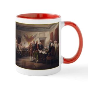 cafepress signing of the declaration of mug ceramic coffee mug, tea cup 11 oz
