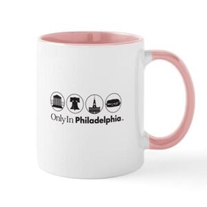 cafepress only in philadelphia icons mug ceramic coffee mug, tea cup 11 oz