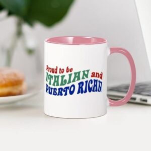 CafePress Proud Italian Puerto Rican Mug Ceramic Coffee Mug, Tea Cup 11 oz