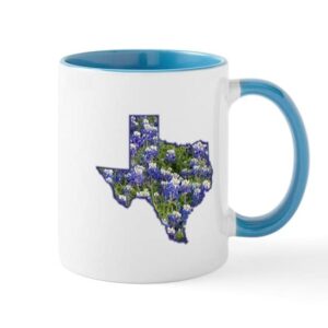 cafepress tx bluebonnets mug ceramic coffee mug, tea cup 11 oz