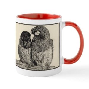 cafepress conure love mug ceramic coffee mug, tea cup 11 oz