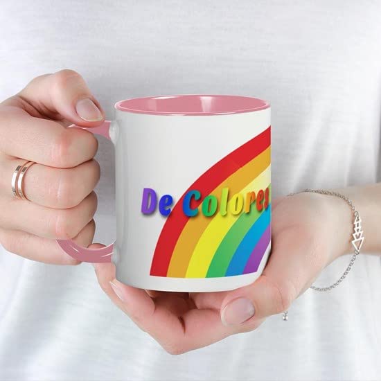 CafePress De Colores Text Mugs Ceramic Coffee Mug, Tea Cup 11 oz