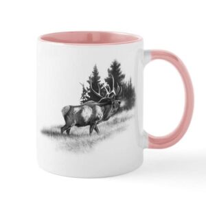 cafepress elk mug ceramic coffee mug, tea cup 11 oz