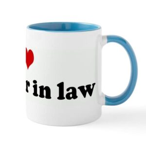cafepress i love my sister in law mug ceramic coffee mug, tea cup 11 oz