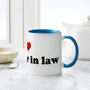 CafePress I Love My Sister In Law Mug Ceramic Coffee Mug, Tea Cup 11 oz