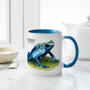 CafePress Blue Poison Dart Frog Mug Ceramic Coffee Mug, Tea Cup 11 oz