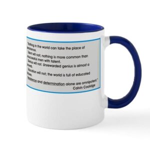 cafepress persistence ! mug ceramic coffee mug, tea cup 11 oz