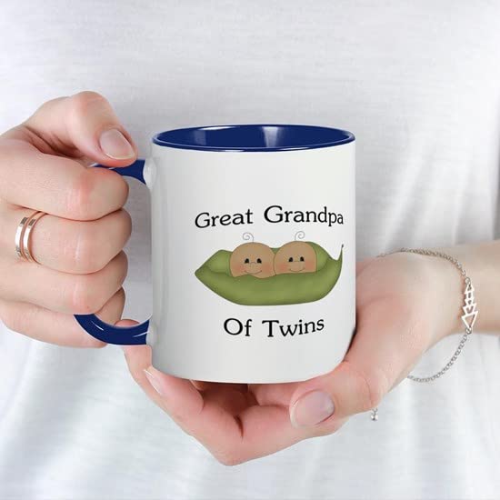 CafePress Great Grandpa Of Twins Mug Ceramic Coffee Mug, Tea Cup 11 oz