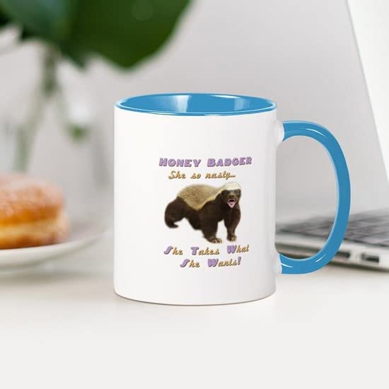 CafePress Honey Badger Takes What She Wants Mug Ceramic Coffee Mug, Tea Cup 11 oz