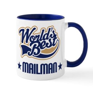 cafepress mailman gift mug ceramic coffee mug, tea cup 11 oz
