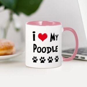 CafePress I Love My Poodle Mug Ceramic Coffee Mug, Tea Cup 11 oz