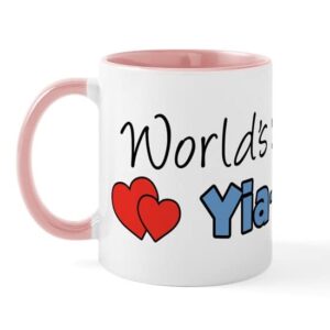 cafepress world’s greatest yia yia mug ceramic coffee mug, tea cup 11 oz