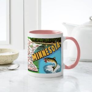 CafePress Minnesota State Map Mugs Ceramic Coffee Mug, Tea Cup 11 oz