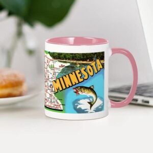 CafePress Minnesota State Map Mugs Ceramic Coffee Mug, Tea Cup 11 oz