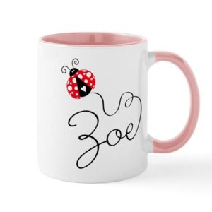 cafepress ladybug zoe mug ceramic coffee mug, tea cup 11 oz