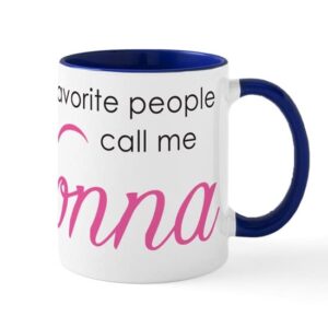 cafepress favorite people call me nonna mug ceramic coffee mug, tea cup 11 oz