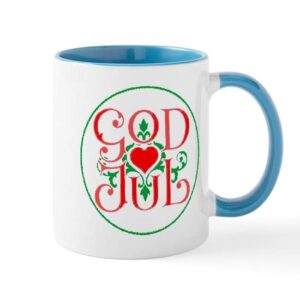 cafepress god jul mug ceramic coffee mug, tea cup 11 oz