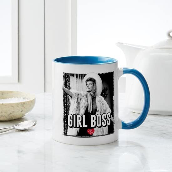 CafePress I Love Lucy Girl Boss Ceramic Coffee Mug, Tea Cup 11 oz