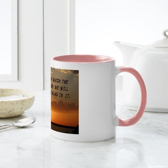 CafePress Psalm 118:24 Mug Ceramic Coffee Mug, Tea Cup 11 oz