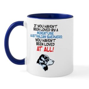 cafepress miniature australian shepherd mug ceramic coffee mug, tea cup 11 oz