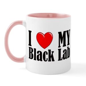 cafepress i love my black lab mug ceramic coffee mug, tea cup 11 oz