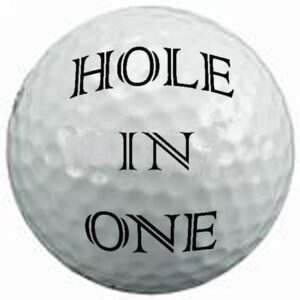 CafePress HOLE IN ONE! Golf Mug Ceramic Coffee Mug, Tea Cup 11 oz