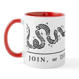 cafepress join or die mug ceramic coffee mug, tea cup 11 oz