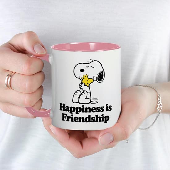 CafePress Happiness Is Friendship Ceramic Coffee Mug, Tea Cup 11 oz