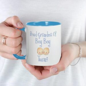 CafePress Proud Grandma Of Boy Twins Mug Ceramic Coffee Mug, Tea Cup 11 oz