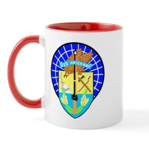 cafepress uss oriskany (cv 34) mug ceramic coffee mug, tea cup 11 oz