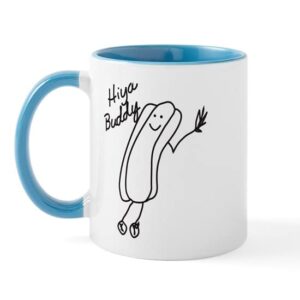 cafepress hiya buddy! mugs ceramic coffee mug, tea cup 11 oz