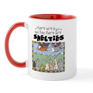 cafepress super shelties mug ceramic coffee mug, tea cup 11 oz