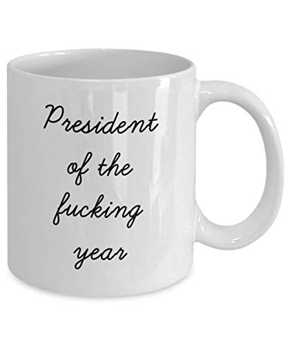 Best President Mug Funny Appreciation Mug for Coworkers Gag Swearing Mug for Adults Novelty Tea Cup