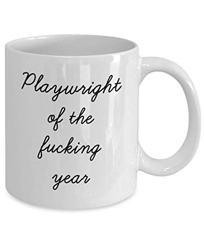 Best Playwright Mug Funny Appreciation Mug for Coworkers Gag Swearing Mug for Adults Novelty Tea Cup