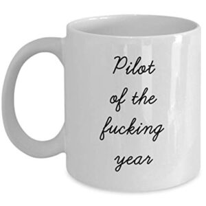 Best Pilot Mug Funny Appreciation Mug for Coworkers Gag Swearing Mug for Adults Novelty Tea Cup