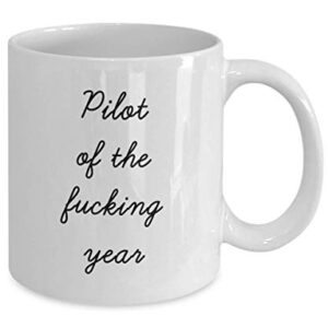 Best Pilot Mug Funny Appreciation Mug for Coworkers Gag Swearing Mug for Adults Novelty Tea Cup