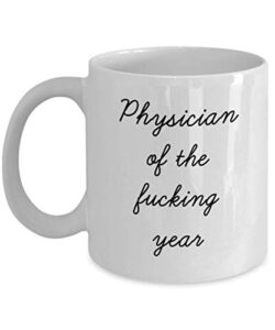 best physician mug funny appreciation mug for coworkers gag swearing mug for adults novelty tea cup