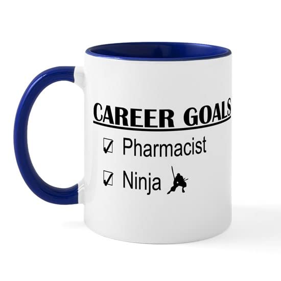 CafePress Pharmacist Career Goals Mug Ceramic Coffee Mug, Tea Cup 11 oz