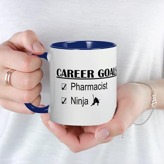 CafePress Pharmacist Career Goals Mug Ceramic Coffee Mug, Tea Cup 11 oz