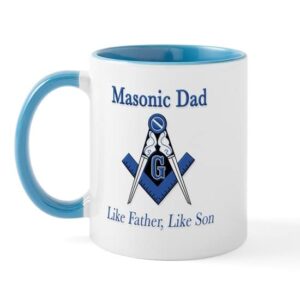 cafepress masonic dads mug ceramic coffee mug, tea cup 11 oz